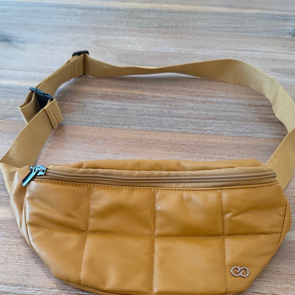Mustard Quilted Belt Bag